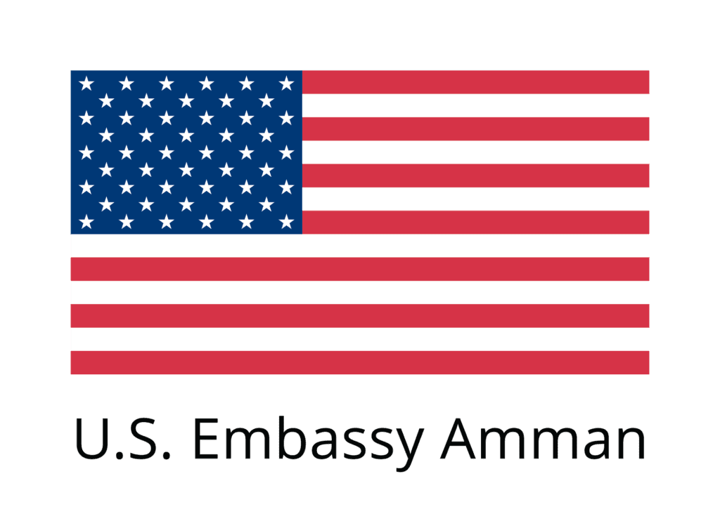 USA Amman Flag Logo USA Amman Flag Logo